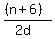 %28%28n%2B6%29%29%2F%282d%29