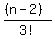 %28%28n-2%29%29%2F3%21%29k