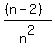%28%28n-2%29%29%2Fn%5E2