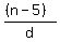 %28%28n-5%29%29%2Fd