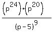 %28%28p%5E24%29%28p%5E20%29%29%2F%28p-5%29%5E9%29