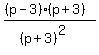 %28%28p-3%29%2A%28p%2B3%29%29%2F%28%28p%2B3%29%5E2%29