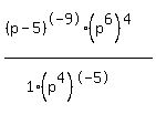 %28%28p-5%29%5E-9%28p%5E6%29%5E4%29%2F%281%28p%5E4%29%5E-5%29