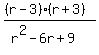 %28%28r-3%29%28r%2B3%29%29%2F%28r%5E2-6r%2B9%29
