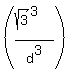 %28%28sqrt%283%29%5E3%29%2Fd%5E3%29%29