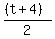 %28%28t%2B4%29%29%2F2