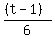 %28%28t-1%29%29%2F6