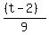 %28%28t-2%29%29%2F9