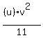 %28%28u%29v%5E2%29%2F11