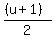 %28%28u%2B1%29%29%2F2