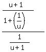%28%28u+%2B+1%29%2F%281+%2B+%281%2Fu%29%29%29%2F%281%2F%28u+%2B+1%29%29