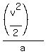%28%28v%5E2%2F2%29%29%2Fa