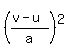 %28%28v-u%29%2Fa%29%5E2%29