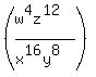 %28%28w%5E4z%5E12%29%2F%28x%5E16y%5E8%29%29+