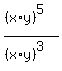 %28%28x%2Ay%29%5E5%29%2F%28%28x%2Ay%29%5E3%29