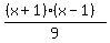 %28%28x%2B1%29%28x-1%29%29%2F9