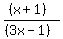 %28%28x%2B1%29%29%2F%28%283x-1%29%29