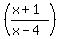 %28%28x%2B1%29%2F%28x-4%29%29