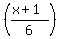 %28%28x%2B1%29%2F6%29