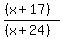 %28%28x%2B17%29%29%2F%28%28x%2B24%29%29