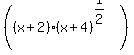 %28%28x%2B2%29%28x%2B4%29%5E%281%2F2%29%29