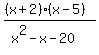 %28%28x%2B2%29%2A%28x-5%29%29%2F%28x%5E2-x-20%29