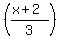 %28%28x%2B2%29%2F3%29