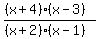 %28%28x%2B4%29%28x-3%29%29%2F%28%28x%2B2%29%28x-1%29%29