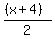 %28%28x%2B4%29%29%2F2
