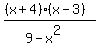 %28%28x%2B4%29%2A%28x-3%29%29%2F%289-x%5E2%29