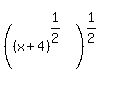 %28%28x%2B4%29%5E%281%2F2%29%29%5E%281%2F2%29