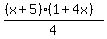 %28%28x%2B5%29%281%2B4x%29%29%2F4