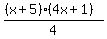 %28%28x%2B5%29%284x%2B1%29%29%2F4