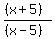 %28%28x%2B5%29%29%2F%28%28x-5%29%29
