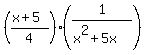 %28%28x%2B5%29%2F4%29%281%2F%28x%5E2%2B5x%29%29