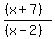 %28%28x%2B7%29%29%2F%28%28x-2%29%29%29