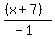 %28%28x%2B7%29%29%2F%28-1%29