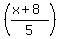 %28%28x%2B8%29%2F+5%29%29