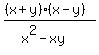 %28%28x%2By%29%28x-y%29%29%2F%28x%5E2-xy%29