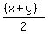 %28%28x%2By%29%29%2F2