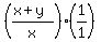 %28%28x%2By%29%2Fx%29%281%2F1%29