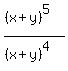 %28%28x%2By%29%5E5%29%2F%28%28x%2By%29%5E4%29