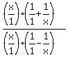 %28%28x%2F1%29%281%2F1+%2B+1%2Fx%29%29%2F%28%28x%2F1%29%281%2F1-1%2Fx%29%29
