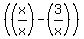%28%28x%2Fx%29-%283%2Fx%29%29