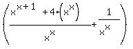 %28%28x%5E%28x%2B1%29%2B4%28x%5Ex%29%29%2Fx%5Ex%2B1%2F%28x%5Ex%29%29