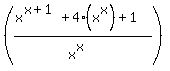 %28%28x%5E%28x%2B1%29%2B4%28x%5Ex%29%2B1%29%2F%28x%5Ex%29%29