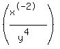 %28%28x%5E-2%29%2F%28y%5E4%29%29