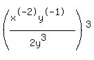 %28%28x%5E-2y%5E-1%29%2F%282y%5E3%29%29%5E3