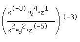 %28%28x%5E-3%2Ay%5E4%2Az%5E1%29%2F%28x%5E2%2Ay%5E2%2Az%5E-5%29%29%5E-3