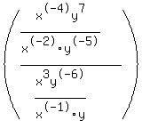 %28%28x%5E-4y%5E7%2Fx%5E-2y%5E-5%29+%2F+%28x%5E3y%5E-6%2Fx%5E-1y%29%29